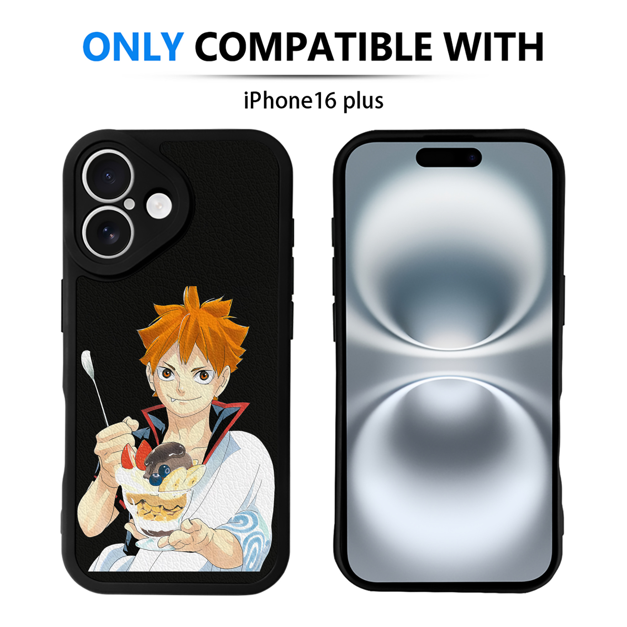 （画像用） ハイキュー!! Haikyu!! 【iPhone 16シリーズ対応】シリコンスマホケース（レザー調） 材質：シリコン
